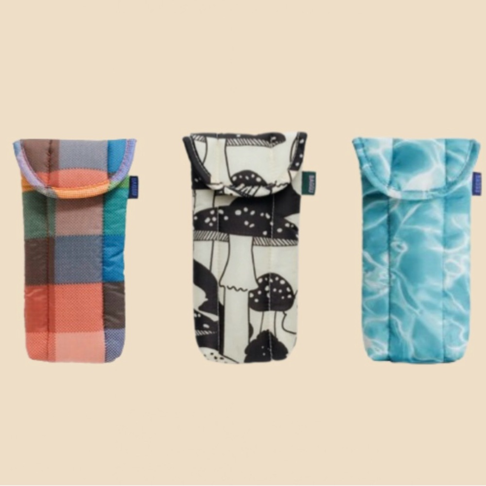 ISO: BAGGU Mushroom, Madras, and Pool Glasses Sleeves